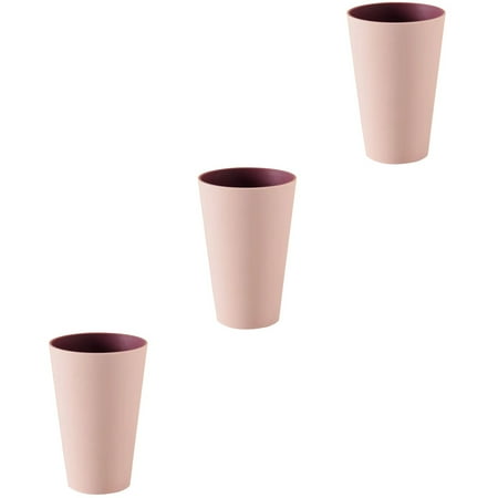 

Set of 3 Tooth Travel Cup Home Furnishing Cup Student Lovers 12*7.8 Cm Pink