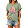 thumbnail image 3 of Women's Dolly Shirts Vintage Country Music Dolly Printed Tee, Crewneck Short Sleeve Loose Fit Retro Graphic Casual T‑Shirt Tops for Women, 3 of 5