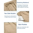 thumbnail image 6 of COOFANDY White Linen Pants for Men Summer Lightweight Casual Trousers Yoga Beach Pants, 6 of 10