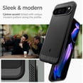 thumbnail image 3 of Funda Spigen Rugged Armor para Pixel 9 Pro XL (2024), color negro, 3 of 7