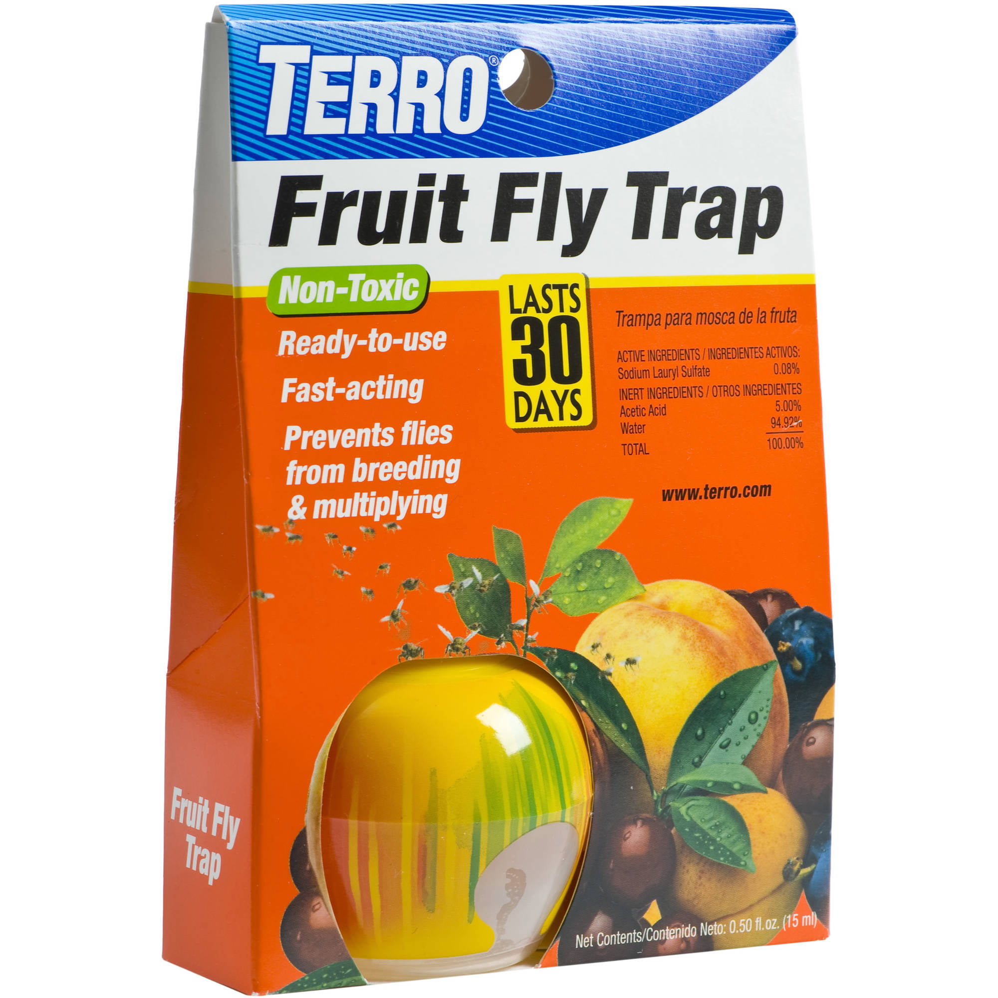 Terro Fruit Fly Trap With Bait 1ct 