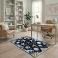 thumbnail image 2 of ODIKA Starfish Ocean Nautical Wave Seashell Border Bathroom Coral Reef Stain Resistant Low Profile for Dorm Room, Small Living Apartment, 2 of 7
