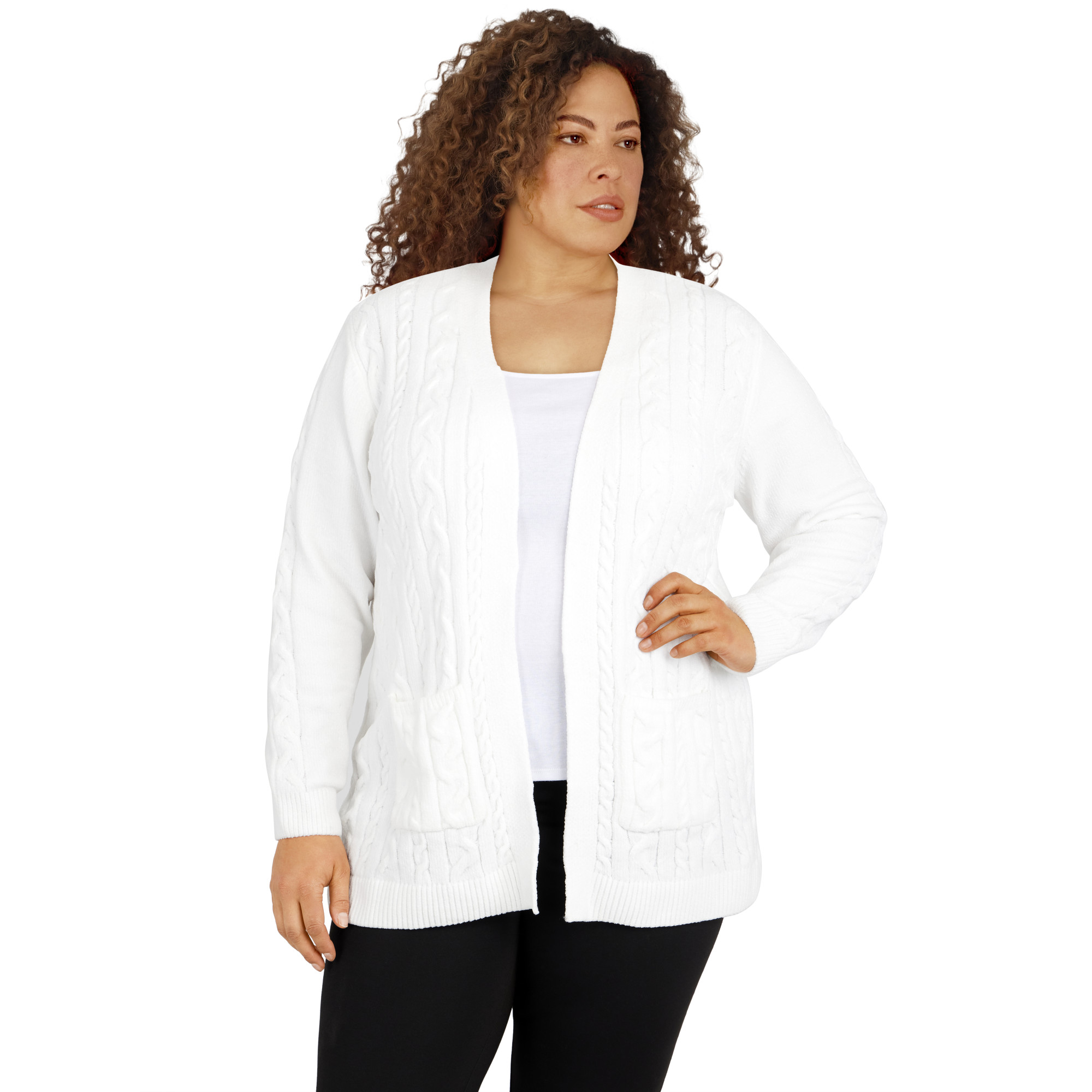 Womens Chenille Cardigan