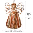 thumbnail image 3 of Luckky Angel Fabric Hanging DIY Kit,HandmadeAngel Ornament Craft Kit,Precut Fabrics & Buttons to Create Layered Wings,Christmas Tree Angel Doll for Rustic Farmhouse Christmas Home Decor, 3 of 8