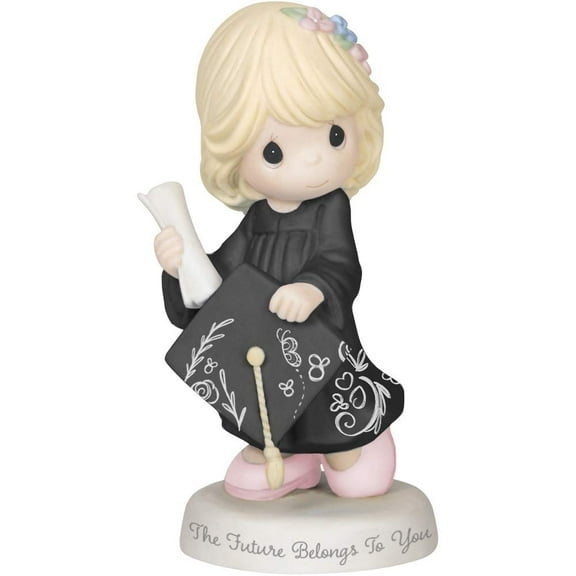Precious Moments Future Belongs to You Graduation Girl Bisque Porcelain 183007 Figurine, One Size, Multi