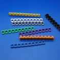thumbnail image 4 of Marcadores de cables de colores 0-9 - Marcadores de cables - Etiquetas numeradas a presión - Tubo marcador de cables para marcar cables codificados por colores (100 unidades de 6 mm²), 4 of 4