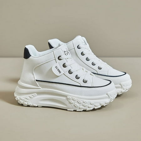 Summer Sneakers for Women Sports Shoes Anti Slip with Thick Sole Breathable Stylish for Walking Running Shopping Christmas Halloween Gift