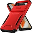 thumbnail image 3 of For Google Pixel 10 Pro XL Ultimate U Design Hybrid with Camera Window Covering - Red, 3 of 3