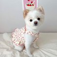 thumbnail image 3 of Ropa para perros y mascotas, falda con tirantes de verano, con barba, osito de peluche, para perros, cachorros y gatos, camiseta sin mangas de princesa, falda fina bonita, 3 of 5