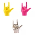 thumbnail image 1 of Estatua Escultura Mano Gesto Rock Figuras Decorativas Modernas Creativas de Resina para Colección de Músicos Regalo a Entusiastas de Música Decoración en Sala de Estar Oficina Dormitorio, 1 of 9