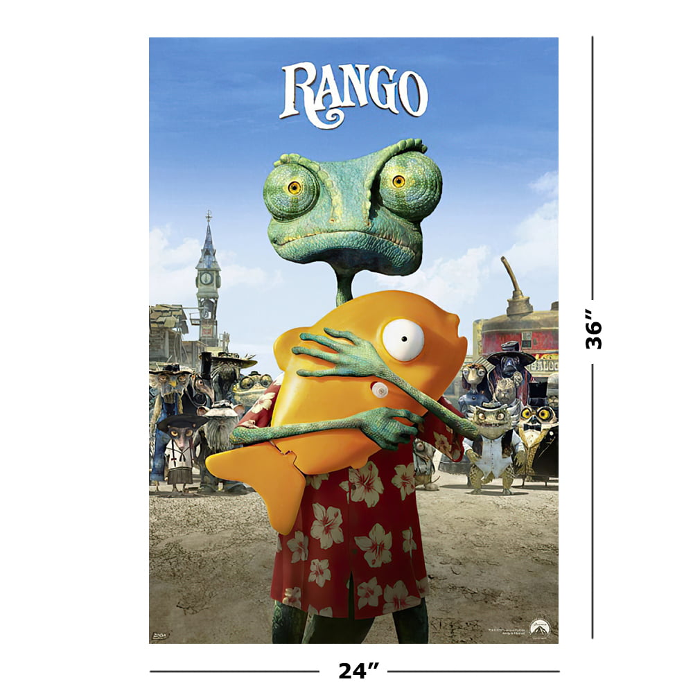 Rango - Movie Poster / Print (Rango & Fish) (Size: 24