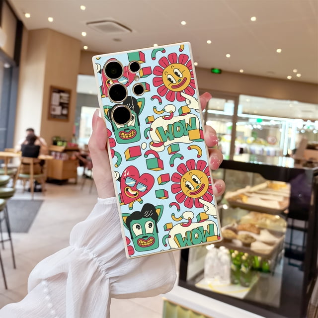 Obtenga la combinación perfecta de estilo y protección con esta funda de goma TPU con estampado de dibujos animados para iPhone