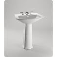 thumbnail image 7 of Toto Soiree 29-1/2" Pedestal Bathroom Sink with 3 Holes Drilled and Rear Overflow, Pedestal Included, Available in Various Colors, 7 of 7