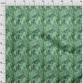 thumbnail image 4 of oneOone Rayon Forest Green Fabric Abstract Brush Stroke& Dot Craft Projects Decor Fabric Printed By The Yard 56 Inch Wide, 4 of 4