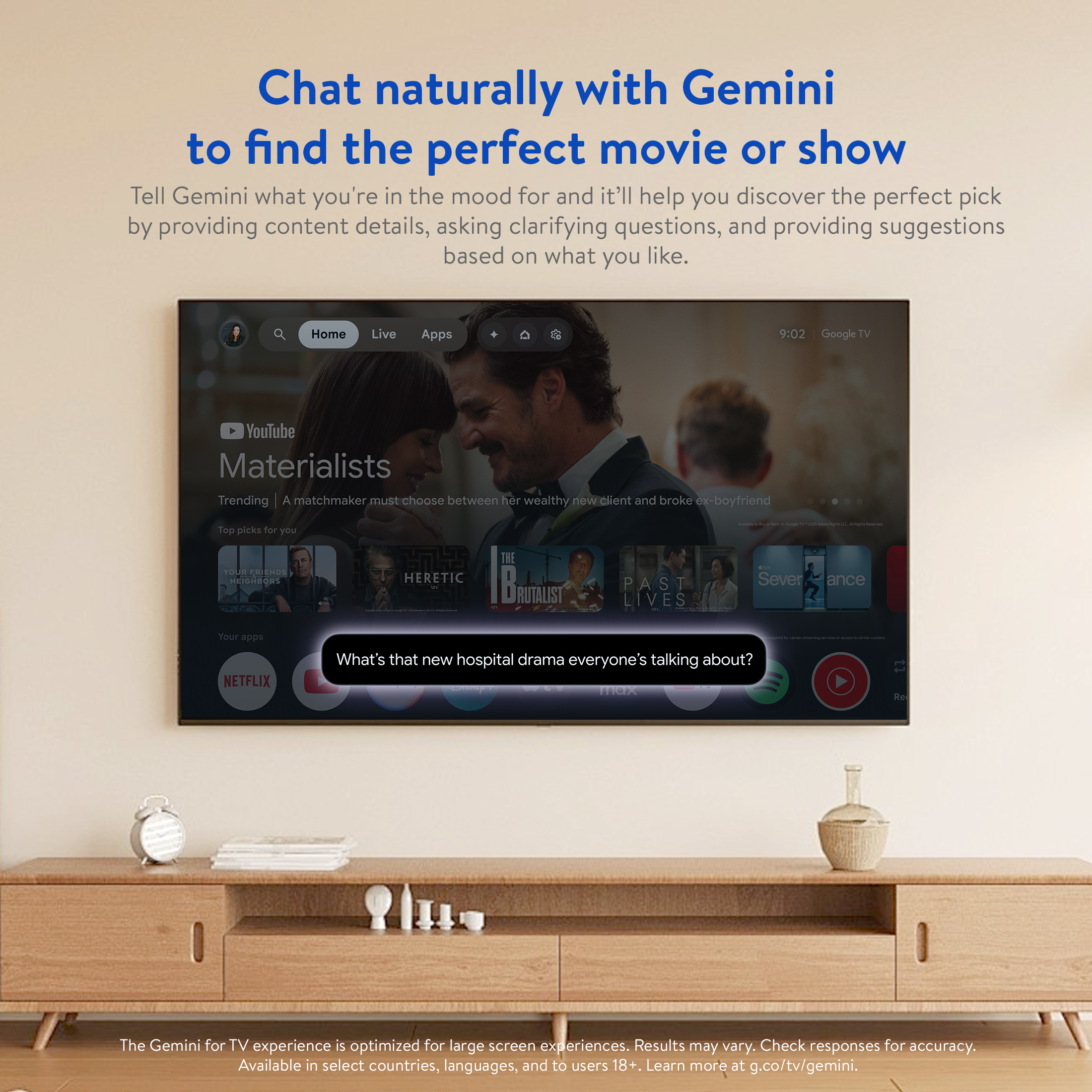 Dispositivo de transmisión onn 4K, Google TV con Gemini (NUEVO modelo 2026) - Transmisión rápida, Ultra HD, almacenamiento de 8GB, RAM de 2GB, control remoto con control por voz - Solo compatible en EE. UU. 5