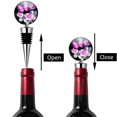 thumbnail image 3 of Tapones para botellas de vino, juego de 3 tapones de vino de acero inoxidable para regalos, bares, fiestas navideñas y bodas, 3 of 5