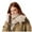 Khaki, variant on Winter Scarfs Women's Winter Warm Soft Casual Tassel Houndstooth Printing Muffler