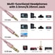 thumbnail image 3 of OneOdio Audífono Over Ear Pro-10 para DJ con cable Rosa, 3 of 4