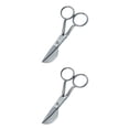 thumbnail image 1 of kurtrusly 7 Duckbill Applique Scissors for Thread Tufted Carpet Fabric Shears Silver 2Set, 1 of 6