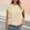 Beige, variant on ITSAME T-Shirts for Womens, Solid Color Short Sleeve Round Neck Basic Pullover Casual Tees Beige 2XL