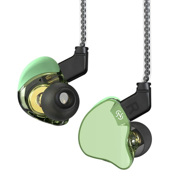 CCZ in Ear Monitor 1DD+1BA Hybrid Bass in-Ear Earphones, HiFi Headphone Noise-Isolating Earbuds for Drummer