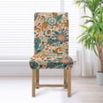 thumbnail image 4 of Xoenoiee Paisley Flower Print Dining Chair Covers Stretch Parson Chair Slipcover Removable Washable Chair Protectors Covers for Party Hotel Wedding Ceremony, 1 Pack, 4 of 7