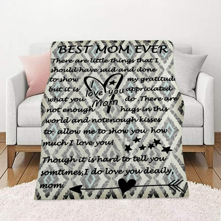 Gifts for Mom from Daughter or Son - Soft Flannel Hug Father Throw Blanket Thanksgiving,Christmas,Mother's Day,Birthday Gifts,32x48''(#186,32x48'')F