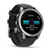 Garmin fenix E – 47 mm, AMOLED, Premium Multisport GPS Smartwatch, Long-Lasting Battery Life, Slate Gray with Black Band