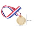 thumbnail image 2 of OULII Lot de 12 Médailles Rondes Dorées pour Cérémonies de Remise de Prix et Événements Sportifs, 2 of 7
