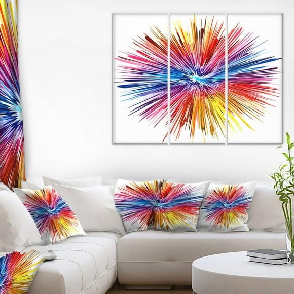 Design Art  Color Explosion  Canvas Print