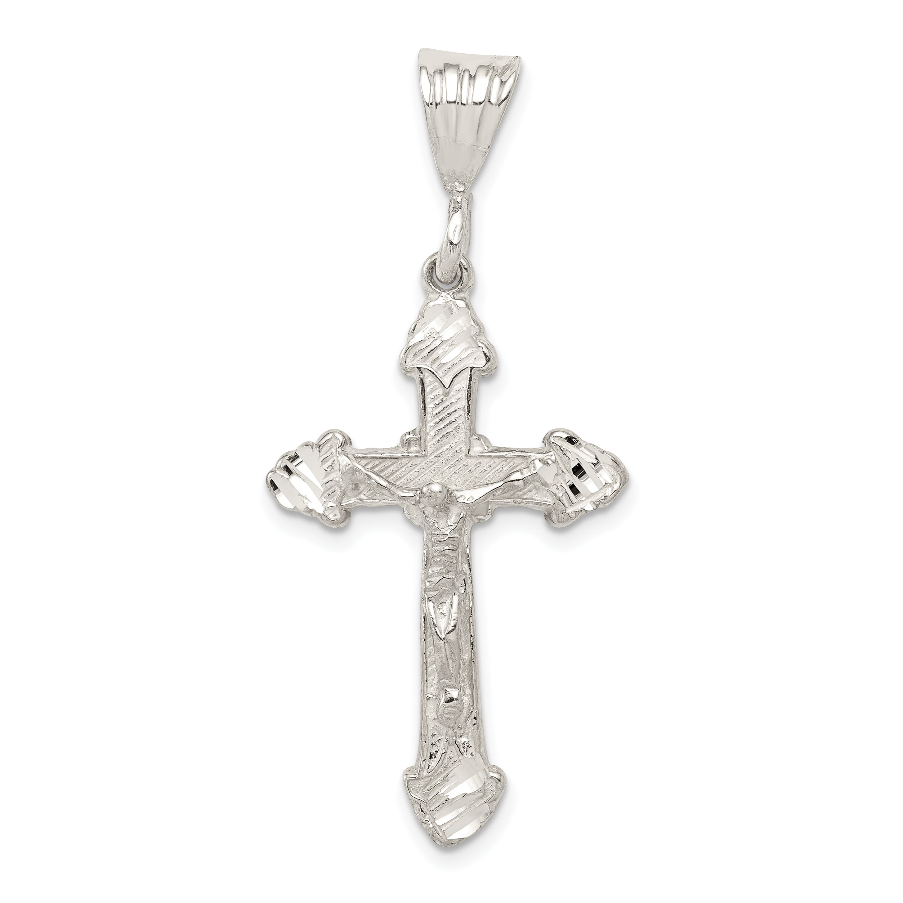 925 Sterling Silver Lord Jesus Christ Crucifix Holy Cross Religious