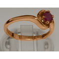 thumbnail image 4 of LBG British Made 18k Rose Gold Ruby ring Womens Engagement Ring - 33 size options - Size 11.75, 4 of 5