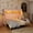 Light Brown, variant on Mintazer Twin XL Platform Bed with LED Light, Trundle, Storage Shelf & Tent for Kids, White