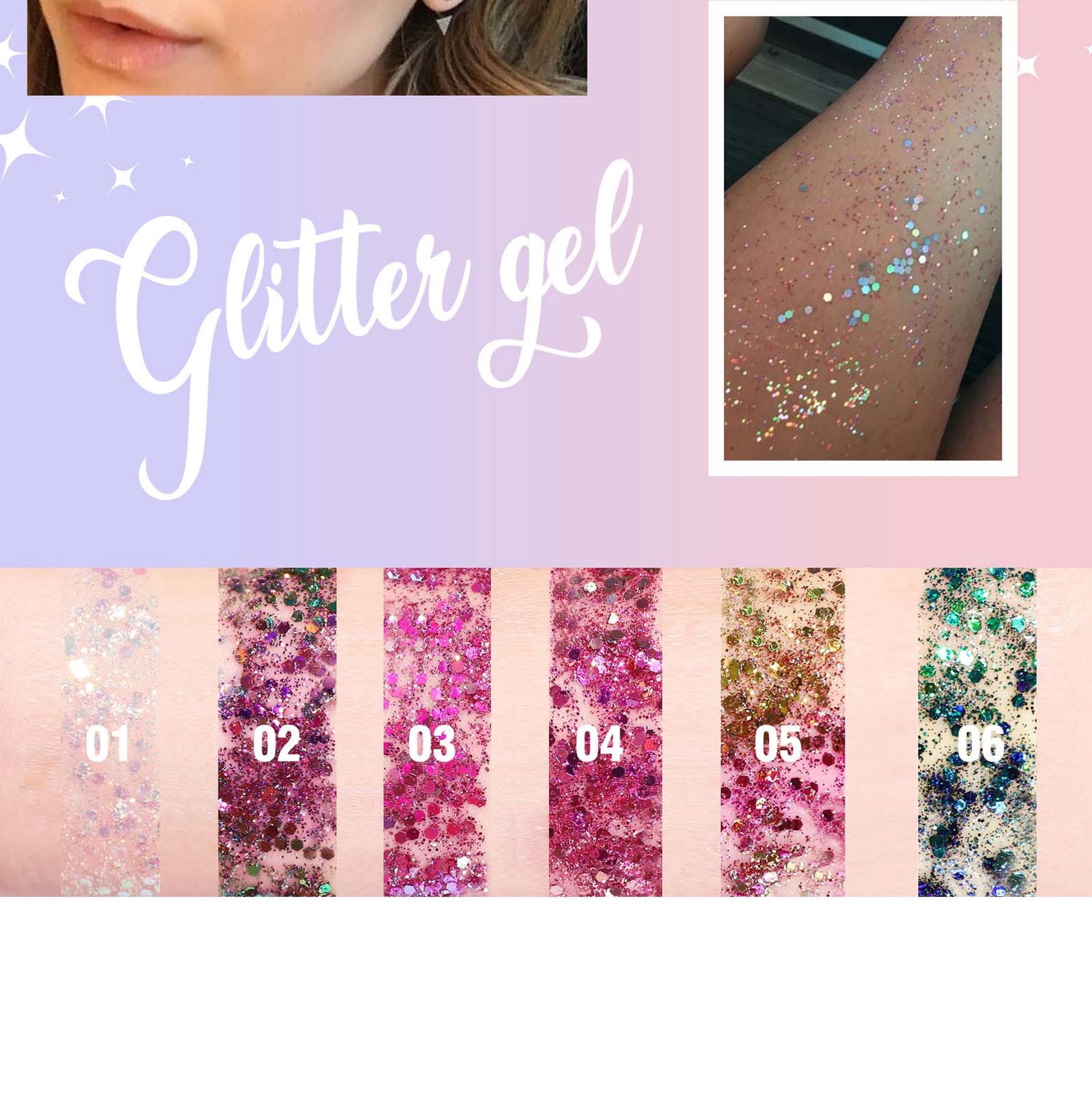 Roll-on Body Glitter Gel – 25 Ml, Holografisch, Für Festival, Party & Make-up, Wasserlöslich, Einfach Aufzutragen