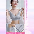 thumbnail image 5 of Bras for Women,Comfort Bra Without Underwire Push Up Seamless Sports Padded Lace Soft Stretch Bustier Medium Support Non Wired Sleep Classic Top For Everyday Yoga,Sports Bras for Women,Light Blue,M, 5 of 8
