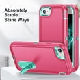 thumbnail image 6 of for iPhone SE Case 2022/2020, iPhone 7/8 Phone Case with Built in Kickstand, Shockproof/Dustproof/Drop Proof Military Grade Protective Cover for Apple iPhone SE/7/8 4.7"(Rose/Blue), 6 of 14
