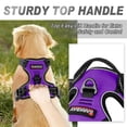 thumbnail image 5 of BARKBAY No Pull Dog Harness for Large Dogs with 2 Metal Leash Clips Reflective and Easy Control Handle for Walking Training Running Purple,XL, 5 of 9