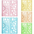 thumbnail image 3 of Yazoeia 2Pcs Student Ruler Multifunctional Drawing Stationery Multi Shaped Hollowed-Out Geometry Ruler with Protractor for School Plastic CJC912-140945, 3 of 7
