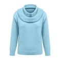 thumbnail image 4 of UrbanFashion Women’s Elegant Cowl Collar Knit Sweater Casual Stylish Pullover Top, 4 of 7