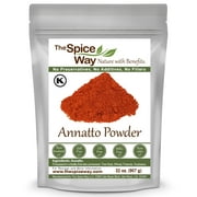 The Spice Way Annatto Powder - All Natural Powdered Spice Latin American & Caribbean Cuisine, Resealable Pouch  2 lbs.