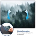 thumbnail image 3 of Mouse Pad, Square Personalized Computer Mouse Pads with Natural Design, Washable Mouse Mat with Lycra Cloth, Gaming Office Home Non-Slip Rubber Base Mousepad, Misty Forest 9.5"x7.9"x0.12" Inch, 3 of 13