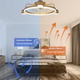 thumbnail image 5 of Cusp Barn 20-In Flush Mount Ceiling Fan with Lights APP Control Smart Dimmable Starry Lighting Fixture, 5 of 6