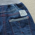 thumbnail image 5 of Boy Jeans Size 7 Boys Jeans Baggy Classic Straight Leg Drawstring Elastic Waist Loose Denim Pants with Pockets 2-12 Years, 5 of 9