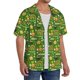thumbnail image 2 of Fotbe traditional Irish colours Camisa Estampada de Manga Corta para Hombre, Casual de Verano, Estilo Playero, Sin Arrugas-Medium, 2 of 5