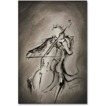 Trademark Fine Art 'The Cellist' Canvas Art by Marc Allante
