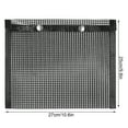thumbnail image 4 of Bolsa de malla antiadherente para barbacoa, bolsa de barbacoa de alta temperatura para parrilla de carbón de Gas eléctrica, color negro, 4 of 6