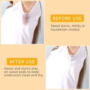 Toplive Armpit Sweat Pads ,[100 Pack] Disposable Underarm Sweat Pads for Women Men Invisible Sweat Absorber Pads for Women Armpits Perspiration Pads Shield