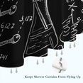 thumbnail image 6 of Math Equations Chemistry Symbols Black Pattern Shower Curtain 84"x72" ,Bathroom Decorative Shower Curtains Set with 12 Hooks,Modern Waterproof Washable Shower Curtain, 6 of 6