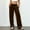 *Brown, variant on ClodeEU Women's Velvet Pants, Drawstring Elastic Waist Wide Leg Trouse With Pockets Gray,Womens Plus XL