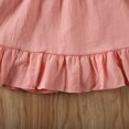 thumbnail image 6 of BemeyourBBs Toddler Baby Girls Summer Clothes Vintage Infant Baby Girls Summer 2 Piece Outfit Polka Dot Collar Short Sleeve T-Shirt and Ruffle Suspender Skirt Set, 6 of 6